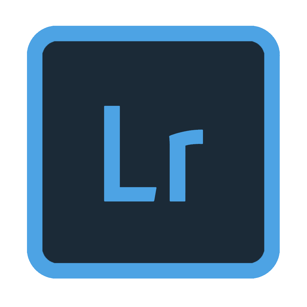 Logo de Lightroom, software de edición de fotos.